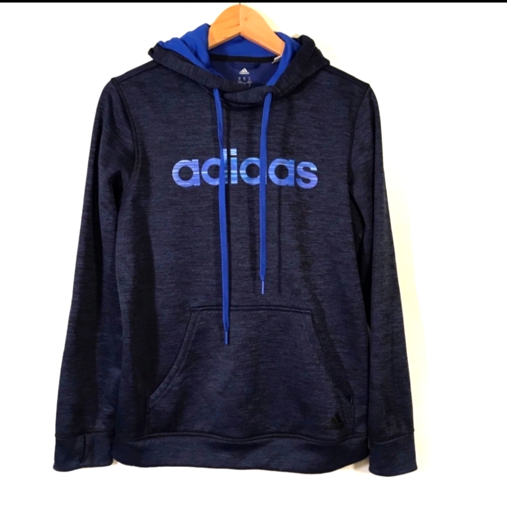 Women's Adidas Climawarm Hoodie - AY7636 Size: M - Blue/Black